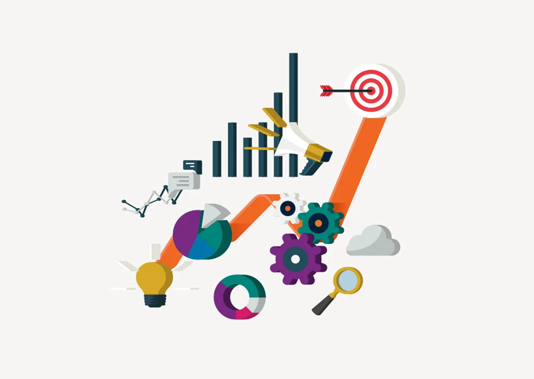 12-analytics an illustration depicting the interplay between data and growth